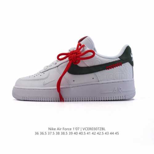 200 耐克 Nike Air Force 1 '07 Low 2025新年新款 空军一号含气垫 中国结鞋带 小白鞋 低帮百搭厚底增高休闲运动板鞋。柔软、弹性十