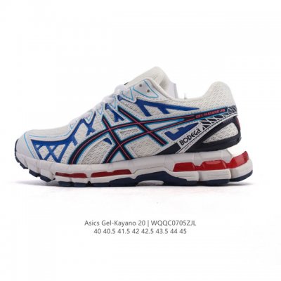 新品公司级 Asics 亚瑟士 2025年新款Gel-Kayano 20跑步鞋 舒适运动耐磨透气 低帮 休闲越野城市通勤 缓震运动鞋男款支撑跑鞋 1203A38