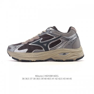 公司级 Mizuno 美津浓 复古时尚休闲舒适减震运动跑步鞋 美津浓Wave机械缓震，可以说是机械缓震跑鞋科技的翘楚。有着非凡的适应性，有着充分而持久的缓震能力