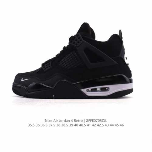 公司级 真标 耐克 Nike Air Jordan 4 Retro Og迈克尔 乔丹Aj4代乔4 中帮复古休闲运动文化篮球鞋。秉承轻量化的速度型篮球鞋设计思想完