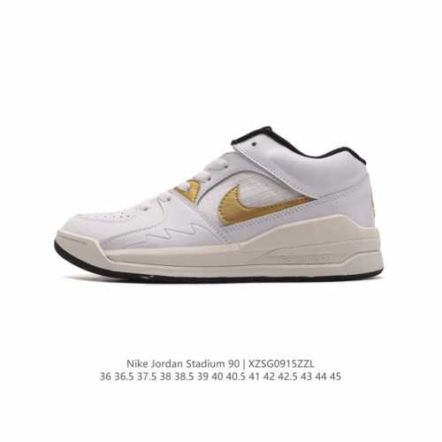 真标 耐克男女士运动板鞋 Nike Air Jordan Stadium 90 Stadium 乔丹 Aj 90 篮球鞋。Jordan Stadium 90充满