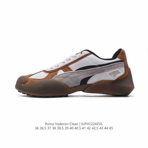 Puma 彪马vaderon Clean男女低帮复古情侣休闲运动板鞋。Puma的这款全新vaderon鞋款，是以剪影灵感与现代风格相融合，打造极具象征性的创新鞋