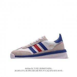 阿迪达斯adidas Sl 72 Shoes 经典复古薄底运动鞋 T头鞋 三叶草复古休闲跑步鞋休闲运动鞋 这款经典运动鞋携复古型格，来访你的活力日常 采用舒爽帆