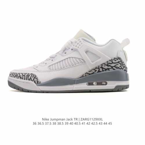 公司级 耐克 Nike Jordan Spizike Low 经典爆裂纹复古运动篮球鞋！全新低帮造型吸睛！整双鞋在融合了 Air Jordan 经典鞋款中的标志