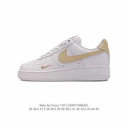 耐克 Nike Air Force 1 '07 Low 空军一号含气垫 小白鞋 低帮百搭厚底增高休闲运动板鞋。柔软、弹性十足的缓震性能和出色的中底设计，横跨复古 - 点击图像关闭