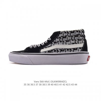 万斯Vans范斯 经典系列 Sk8-Mid 中帮帆布拼接鞋 休闲运动硫化板鞋 情侣鞋时尚复古男女鞋。 类型：男女鞋 码数：35-44含硫化 编码：Olkw090