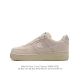 耐克 Stussy X Nike Air Force 1 '07 斯图西联名 空军一号厚底增高百搭运动板鞋，反光原楦头原纸板 打造纯正空军版型 外贸渠道 全掌内