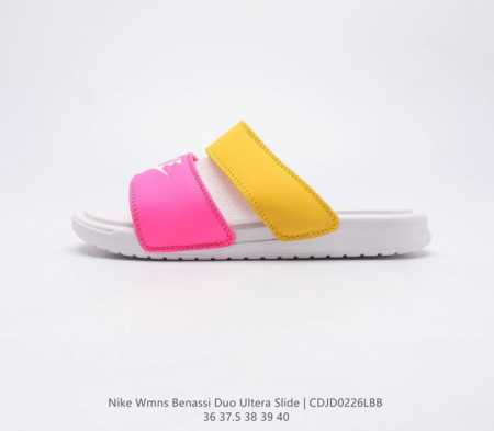 Nike Benassi Duo Ultra Slide 耐克 舒适脚感 抗磨防滑 休闲沙滩鞋忍者拖鞋女士凉拖鞋 货号 819717 码数 36- - 点击图像关闭