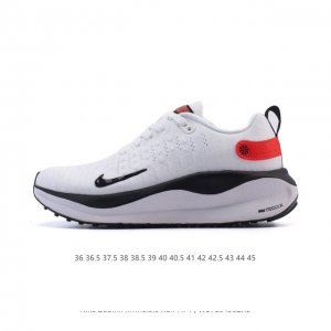 耐克 Nike Reactx Infinity Run 4瑞亚机能风疾速系列越野缓震休闲运动鞋 公路跑步鞋带气垫厚底增高运动鞋，加宽前足设计和加厚泡绵层，有助提