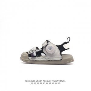 童鞋 耐克 Nike Ds Xuan Zhuan Cd 儿童运动鞋，中童大童凉鞋 厚底增高老爹鞋一脚蹬凉拖鞋。时尚百搭 尽显简约风范。织物与合成材质组合鞋面，搭