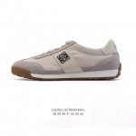 公司级 Loewe 罗意威 Ballet Runner 皮革织物拼接 简约圆头 系带 低帮 运动休闲鞋这双鞋是Loewe新发布的Ballet Runner 2.