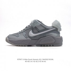 公司级 耐克 联名款球鞋 Rtfkt Studios X Nike Dunk Genesis Ghost 圆头舒适 减震耐磨 低帮 生活休闲鞋 男款 酷炫运动休