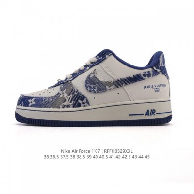 公司级 Af1耐克 Nike Air Force 1 ‘07 Low 空军一号 小白鞋 厚底增高百搭运动板鞋 路易威登联名 原楦头原纸板 打造纯正空军版型，专注
