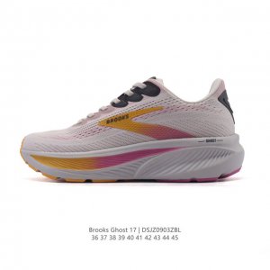 新品公司级 布鲁克斯Brooks Ghost 幽灵 17 经典鞋款厚底增高运动老爹鞋，Max 坐垫。搭载 Dna Loft V3 氮气超临界发泡中底，前掌厚度