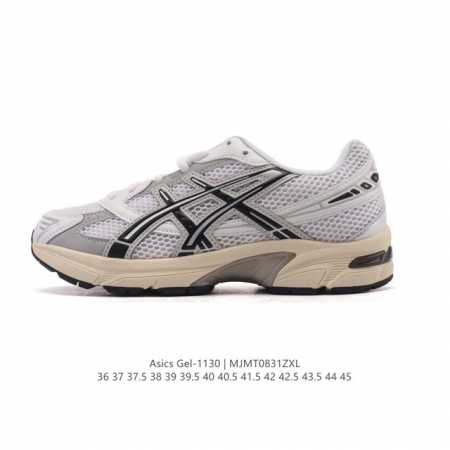 Asics 亚瑟士 新款情侣健步减震复古鞋Gel-1 男女时尚透气运动潮流耐磨休闲鞋 。选用网眼与皮革相接，复古而富有层次感。网布搭配金属感线条，虎爪 Logo - 点击图像关闭