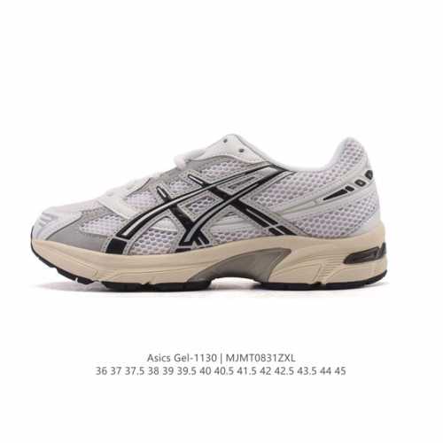 Asics 亚瑟士 新款情侣健步减震复古鞋Gel-1 男女时尚透气运动潮流耐磨休闲鞋 。选用网眼与皮革相接，复古而富有层次感。网布搭配金属感线条，虎爪 Logo