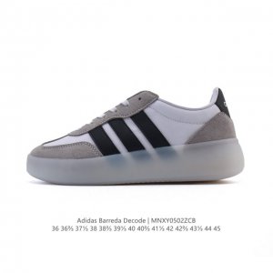 公司级 阿迪达斯 Adidas Barreda 考拉派对 复古休闲 清新 舒适百搭 德训鞋 T字头 防滑耐磨 低帮 板鞋 男女款运动鞋。鞋头加宽设计提升了穿着舒
