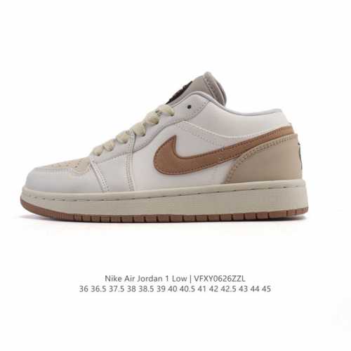 耐克 乔丹Air Jordan 1 Low Aj1 乔1 乔丹1代Aj1 低帮复古文化休闲运动篮球鞋。从1985 年面世的元年款汲取设计灵感，采用简洁大方的经典