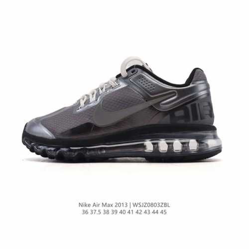 耐克 Nike Air Max 系列经典人气单品强势回归。Nike Air Max 2013 男女子气垫运动鞋 厚底增高跑步鞋，延续以往的时尚格调和运动风范，采