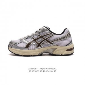 Asics 亚瑟士 新款情侣健步减震复古鞋Gel-1 男女时尚透气运动潮流耐磨休闲鞋 。选用网眼与皮革相接，复古而富有层次感。网布搭配银色金属感线条，虎爪 Lo