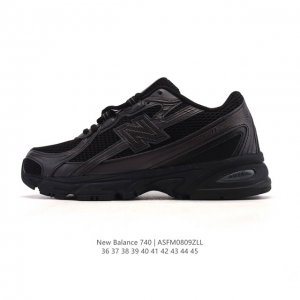 New Balance Mr740 Nb新百伦系列复古老爹风休闲运动慢跑鞋。采用轻质牛剖革拼接透气网眼衬垫织物鞋面材质 T-Beam大底提供足步弓支撑 保持步态