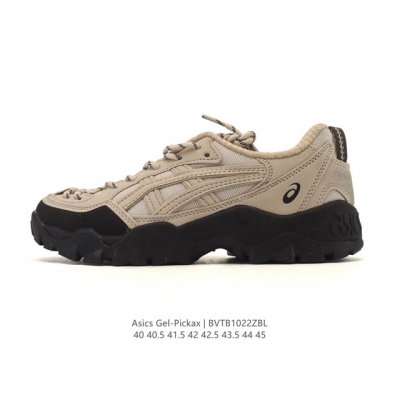 新品公司级 亚瑟士 Asics Gel-Pickax 登山 户外运动 抗冲击支撑 减震防滑耐磨轻便 徒步鞋 男款 日蚀黑 轻便旅游鞋。秋天踏秋一直在穿这双，上脚