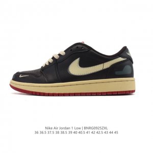 耐克 乔丹Air Jordan 1 Low Aj1 乔1 乔丹1代Aj1 低帮复古文化休闲运动篮球鞋。该鞋款从 1985 年元年款汲取设计灵感，焕新演绎简约经典