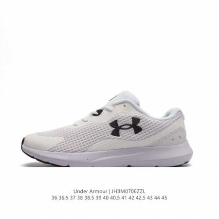 Under Armour Surge 3 安德玛运动舒适老爹鞋 透气网织物减震防滑耐磨 低帮休闲运动跑步鞋。 货号: 3024894-002 尺码: 36-45 - 点击图像关闭