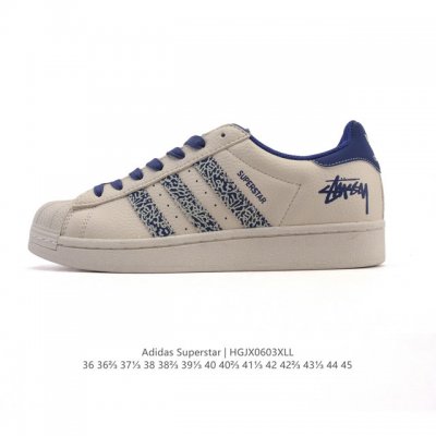 公司级 真标 阿迪达斯 Adidas Superstar 2025年新款鞋子 蛇年新款经典贝壳头系列 新款休闲板鞋潮流男女士运动鞋。鞋面柔软皮革拼接材质 标志性