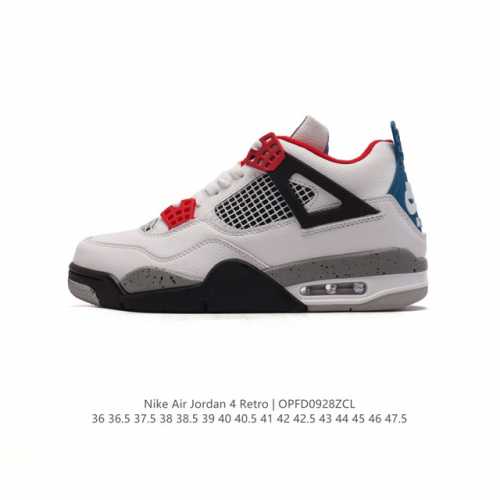耐克 Nike Air Jordan 4 Retro Og 中帮 迈克尔 乔丹aj4代乔4 复古休闲运动文化篮球鞋。秉承轻量化的速度型篮球鞋设计思想完成设计，降