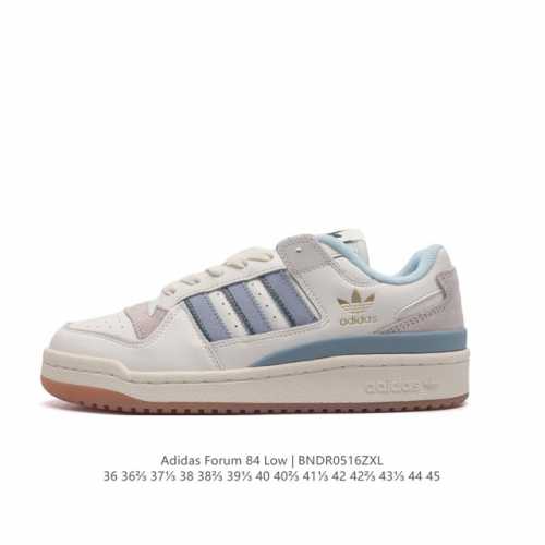 Adidas 阿迪达斯 Forum 84 Low Shoes 饰有摩登细节的forum 经典板鞋运动鞋休闲篮球运动鞋。当adidas Forum篮球鞋初次登上球