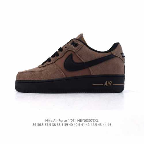 160 耐克 Nike Air Force 1 '07 Low 2025新年新款 空军一号含气垫 小白鞋 低帮百搭厚底增高休闲运动板鞋。柔软、弹性十足的缓震性能