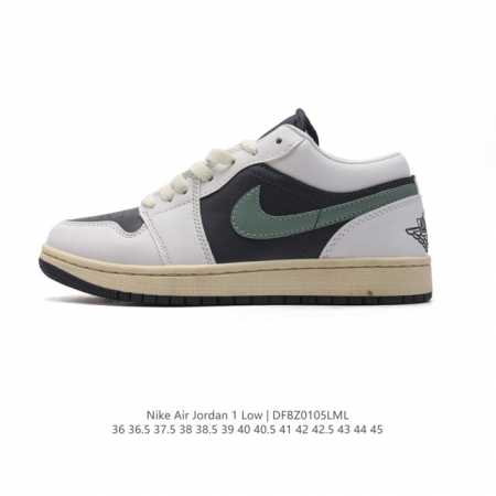 耐克 乔丹air Jordan 1 Low Aj1 乔1 乔丹1代aj1 低帮复古文化休闲运动篮球鞋。该鞋款从 1985 年元年款汲取设计灵感，焕新演绎简约经典 - 点击图像关闭