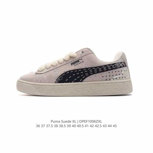 彪马puma Suede Xl 低帮复古轻便透气防滑减震休闲鞋 小白鞋 厚底增高运动板鞋 类型：男女鞋 尺码: 36-45含半码 货号：398708-01 编码