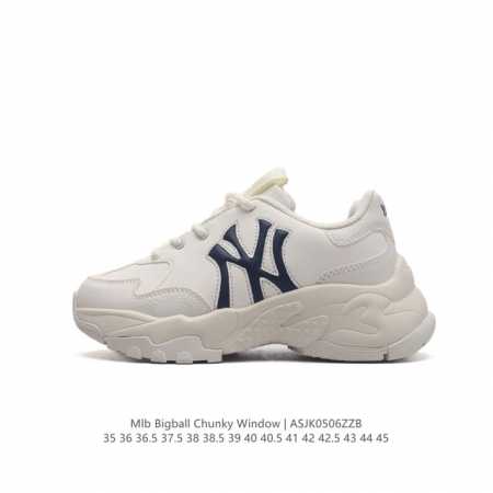 韩国mlb 男女复古老爹 Mlb Bigball Chunky Window 复古印花 男女厚底增高纽约洋基队老爹运动休闲鞋 。Mlb他们家老爹鞋一直都是深受大 - 点击图像关闭