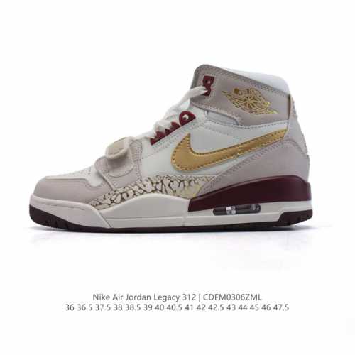 220 【公司级】耐克 Aj 乔丹 Air Jordan Legacy 312 高帮运动鞋 Aj312 乔312百搭篮球鞋 酷炫混搭，谁人不爱？Air Jord