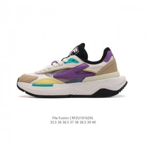 斐乐 女老爹鞋 Fila Fusion 厚底增高百搭运动板鞋 意大利百年经典运动品牌，网红单品 小红书推荐爆款 Fila斐乐新款小白鞋斐乐潮牌文化街头风运动鞋，