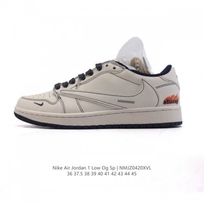 公司级 真标 耐克 Nike Air Jordan 1 Low Og Sp Military Blue Aj1乔1倒勾 2025年新款 蛇年新款 低帮篮球鞋 A