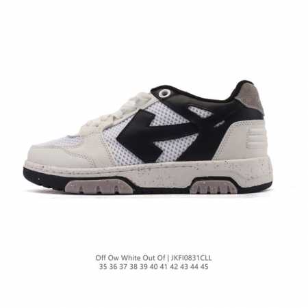 公司级 独家实拍Off-White Out Of Office 低帮系带时尚板鞋 厚底增高小白鞋 街头运动元素 双色设计 标志性Arrows图案标志性Zipti - 点击图像关闭