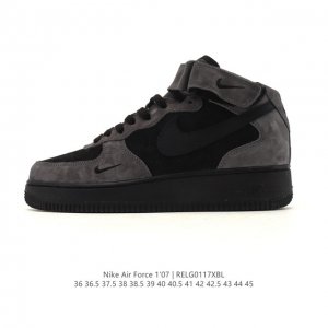 公司级 Af1耐克 Nike Air Force 1 ‘07 Low 空军一号 2025年 高帮 魔术贴 厚底增高百搭运动板鞋 原楦头原纸板 打造纯正空军版型，