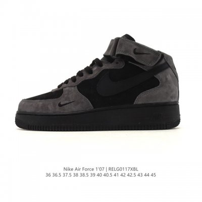公司级 Af1耐克 Nike Air Force 1 ‘07 Low 空军一号 2025年 高帮 魔术贴 厚底增高百搭运动板鞋 原楦头原纸板 打造纯正空军版型，