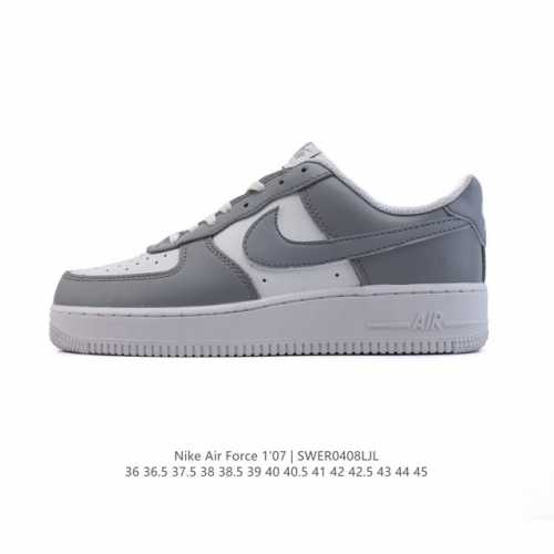 耐克 Nike Air Force 1 '07 Low 空军一号含气垫 小白鞋 低帮百搭厚底增高休闲运动板鞋。柔软、弹性十足的缓震性能和出色的中底设计，横跨复古