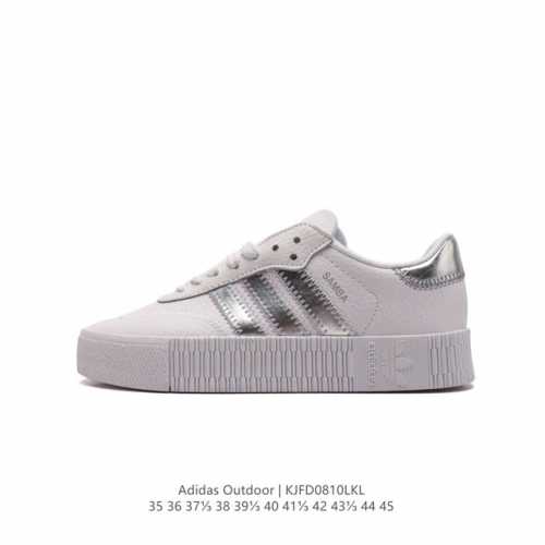 阿迪达斯 Adidas 三叶草 Outdoor 经典三条杠复古休闲运动板鞋春夏时尚简约小白鞋男女鞋情侣鞋 类型：男女鞋 货号：Aq1134 码数：35 36 3