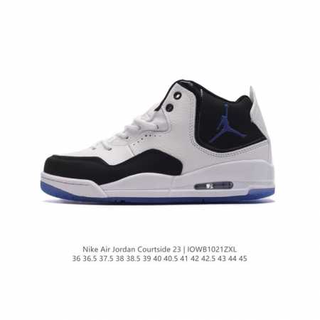 耐克 NIKE AIRJORDANCOURTSIDE23 乔丹23代 AJ23实战气垫缓震篮球鞋，Jordan 乔丹 男女鞋真标半码制，采用优质荔枝纹牛剖皮革鞋 - 点击图像关闭