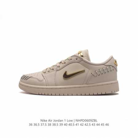 耐克 乔丹air Jordan 1 Low Aj1 乔1 乔丹1代aj1 低帮复古文化休闲运动篮球鞋。该鞋款从 1985 年元年款汲取设计灵感，焕新演绎简约经典 - 点击图像关闭