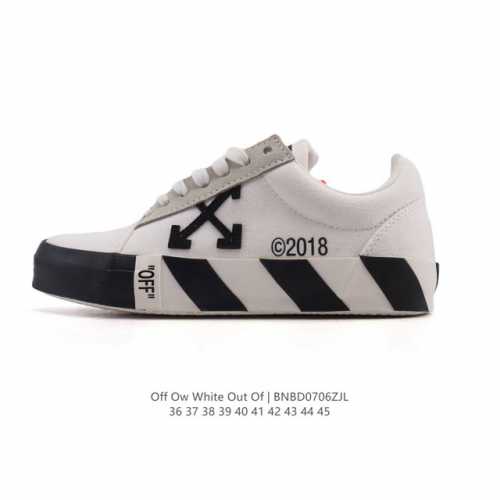公司级 独家实拍Off-White Out Of Office 低帮系带时尚板鞋 德训鞋 休闲运动鞋 街头运动元素 双色设计 标志性Arrows图案标志性Zip