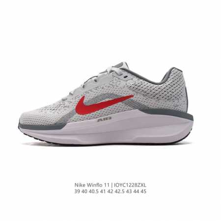 耐克 Nike 2024新款zoom Winflo 11运动休闲轻便缓震气垫跑步鞋公路跑步鞋 飞线贾卡轻质透气休闲运动鞋。无论你是习惯每周畅跑的经验跑者，还是希 - 点击图像关闭