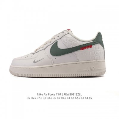 耐克 Nike Air Force 1 '07 Low 空军一号含气垫 小白鞋 低帮百搭厚底增高休闲运动板鞋。柔软、弹性十足的缓震性能和出色的中底设计，横跨复古