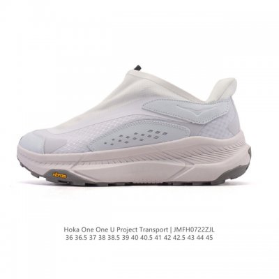 新品公司级 Hoka One One Project Transport 舒适 防滑耐磨 低帮 生活休闲鞋 男女同款 黑色这双鞋也是Hoka提倡环保主义的一双鞋