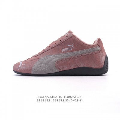 puma Speedca Og 彪马极速赛车系列低帮德训风拼接复古百搭休闲运动赛车鞋 鞋款从80、90年代赛车手所穿的防火赛车鞋为原型，鞋身线条模仿了赛车的流线